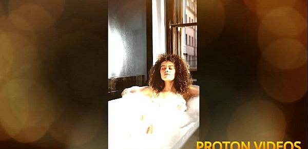  Brazilian submissive curly blonde Natasha Sub doing facefuck deepthroat till vomit on Proton Cook - p6